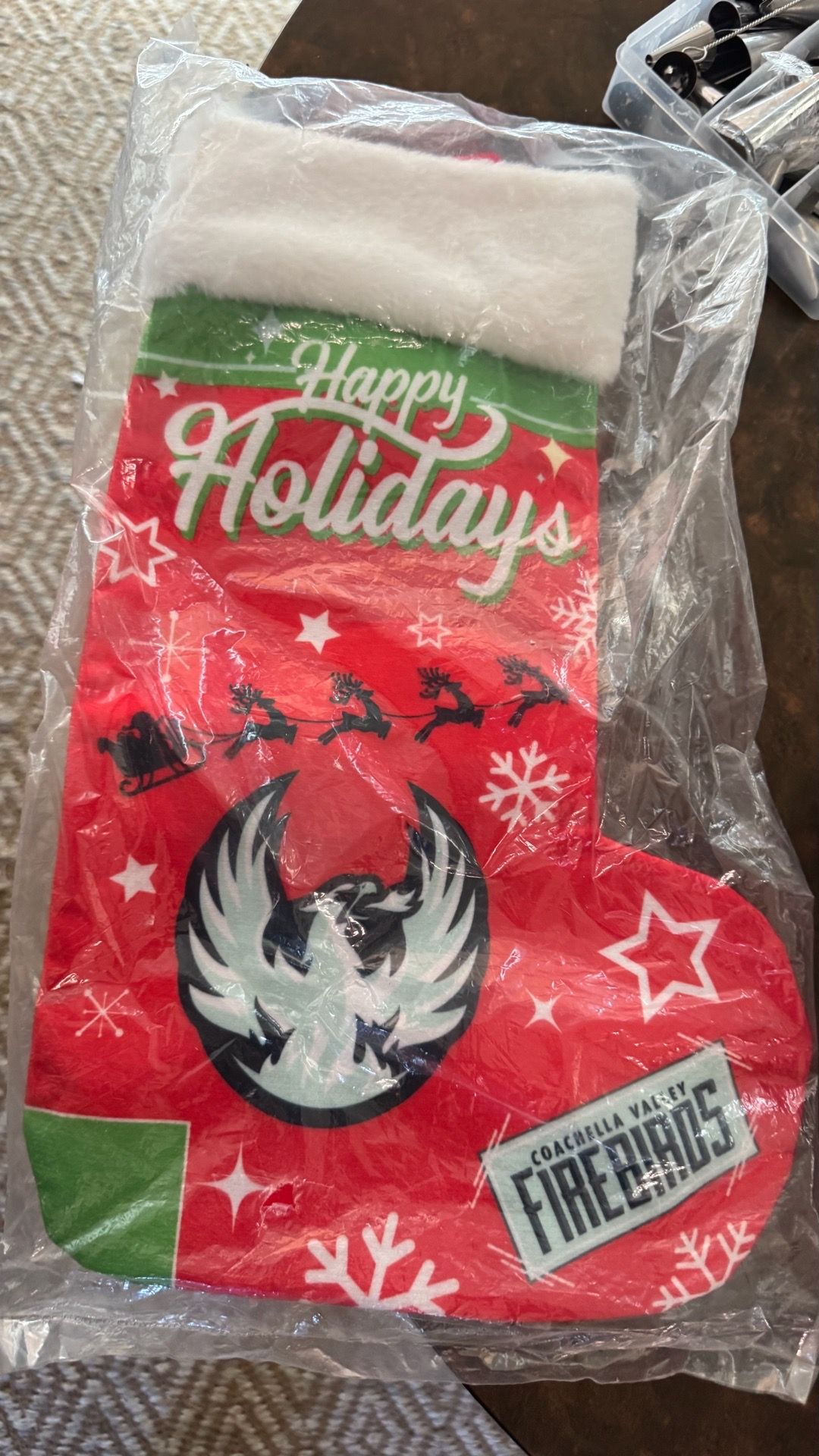 New firebirds Coachella Christmas stocking