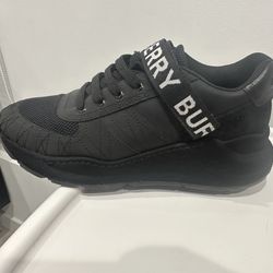 Original Black Burberry Men Sneakers Size 9