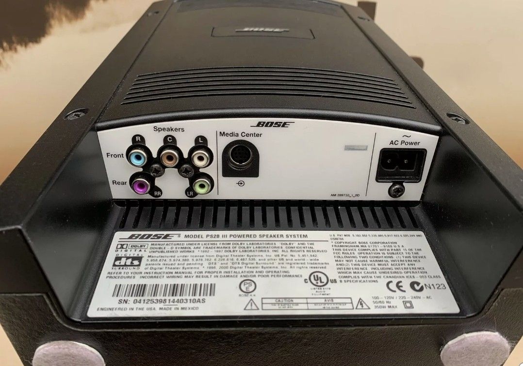 Bose Lifestyle PS28 III Black Subwoofer For V35 AV35 V25 PS28 PS48