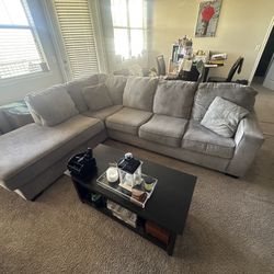 Gray Sectional Couch - Excellent Condition! 