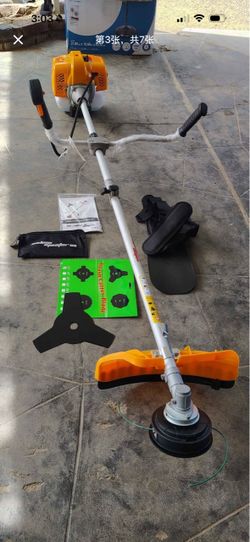 52CC 2-Cycle Gas Powered String Trimmer Edger Weed Eater, 2-in-1 Multi Garden Tools with 10" Brush Cutter, Cordless Hedge Trimmer Grass Trimmer Lawn M