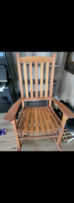 Wooden rocking chair