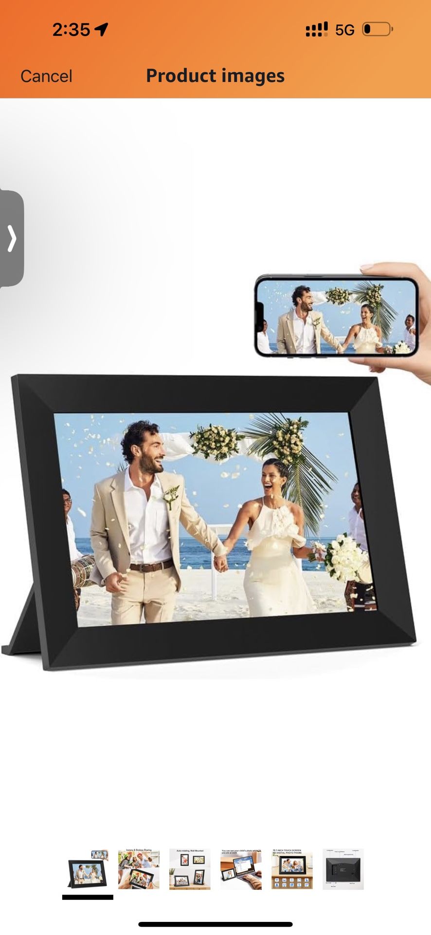Digital Picture Frame LOPEVI - Frameo 10.1 inch Smart WiFi Digital Photo Frame, 1280x800 HD IPS Touch Screen Photo Frame Electronic, Electronic Pictur