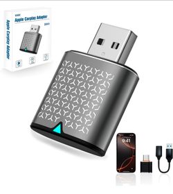 Mini Wireless Carplay Adapter for iPhone - Carplay Wireless Adapter Car Play Dongle Bluetooth