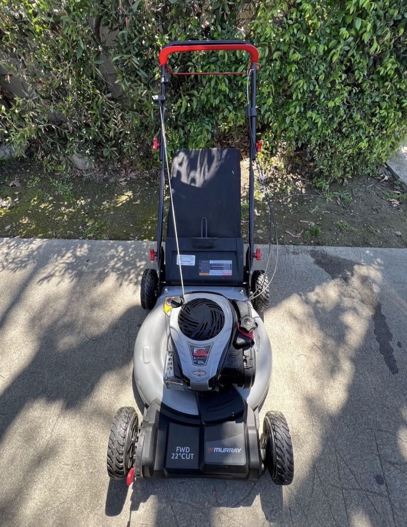 Murray 22 in. 140 cc Briggs & Stratton Walk Behind Gas Self-Propelled Lawn Mower with Front Wheel