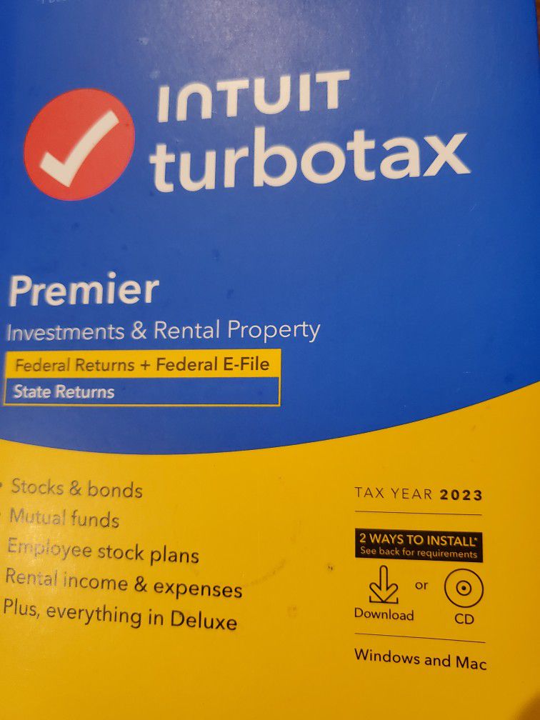 2023 Turbotax Premier Tax Software