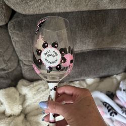 Lolita Shopaholic Wine Glass 