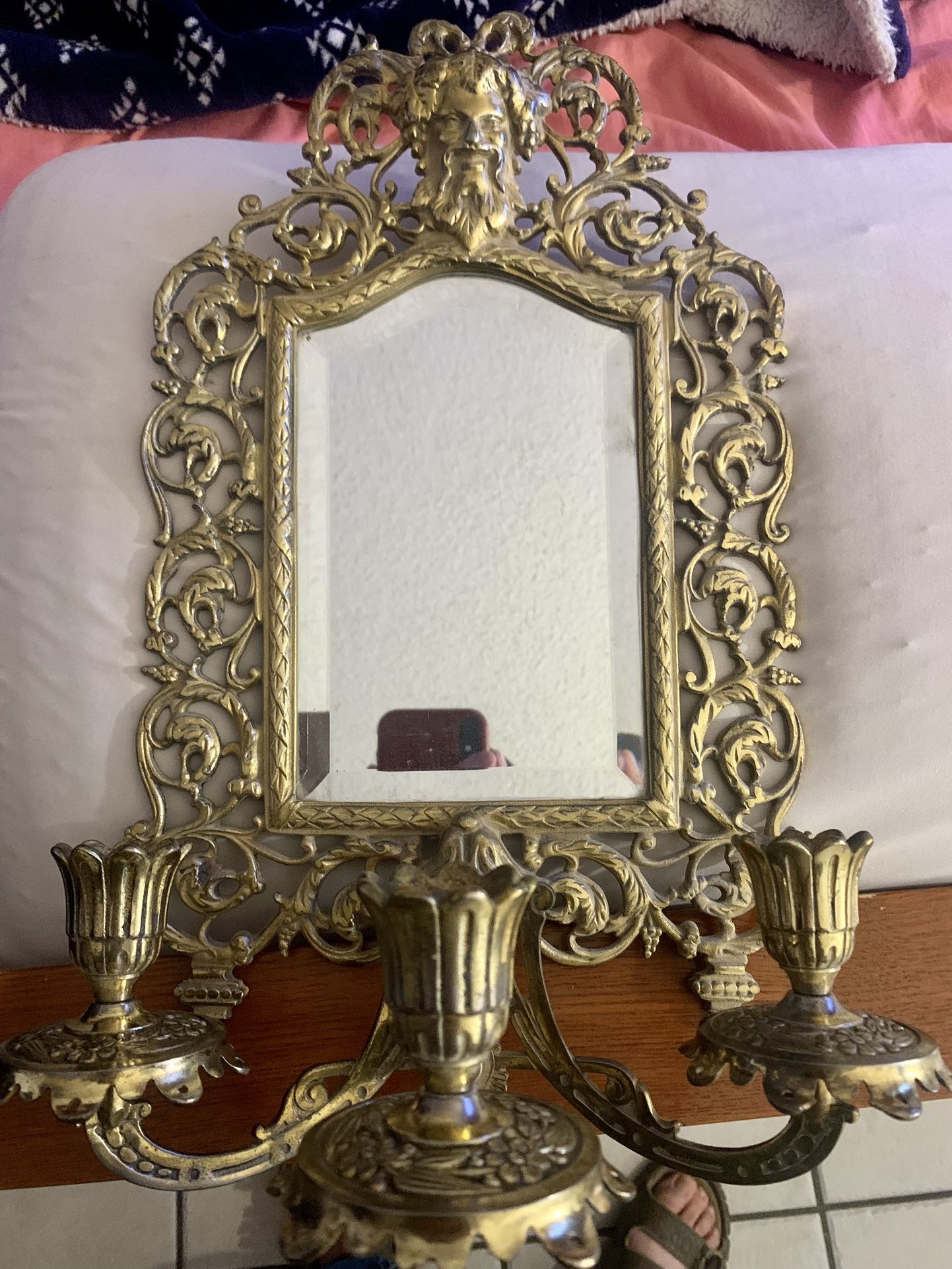Bradley & Hubbard Cast Iron Mirror