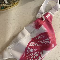 Sprayground Pink And White Bum Bag