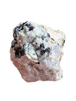Black Tourmaline, Garnets, Green Mica And Quartz. Crystals Rocks Gems Minerals