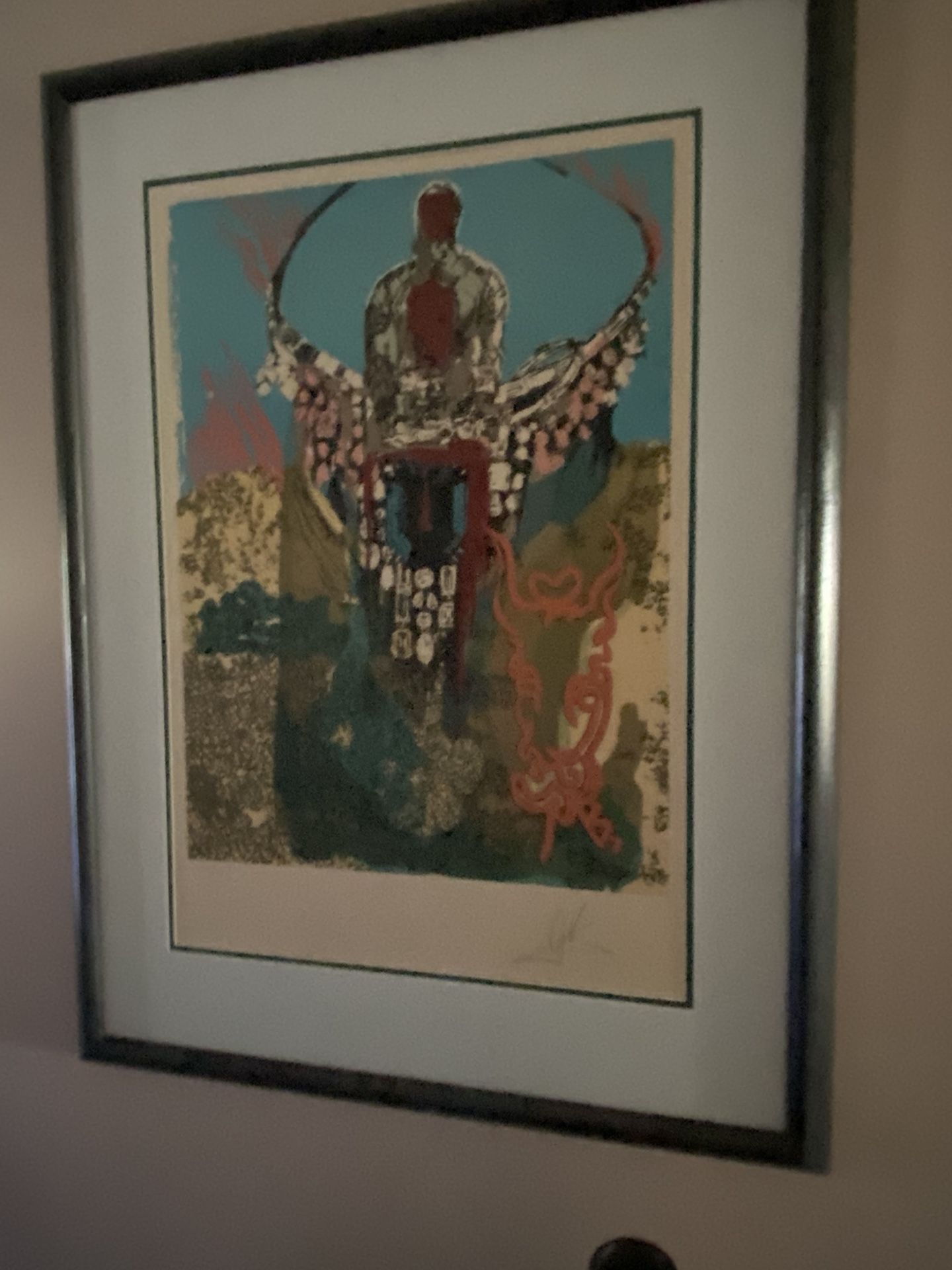 Salvador Dali litho, Signed And Numbered “The Bullfighter”