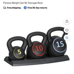Brand New KettleBall Set 5 10 15 Pounds