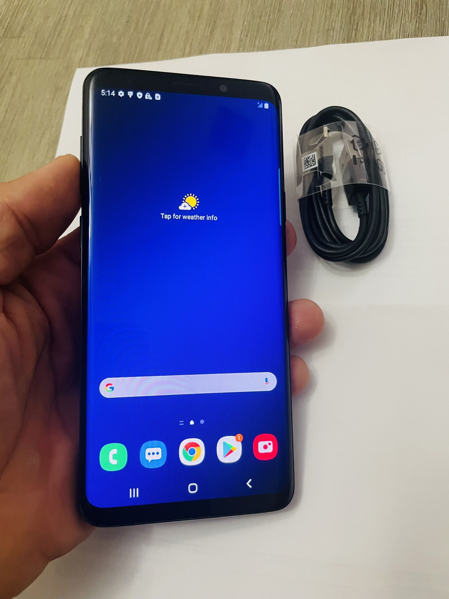 Samsung Galaxy S9plus Black 64gb Unlocked, (Firm Price)