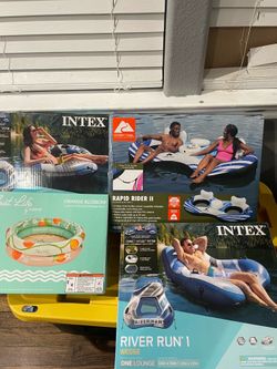 River floats and toddlers pool