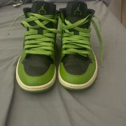 Green Jordan 1’s  