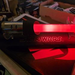 Darth Vader FX lightsaber w stand