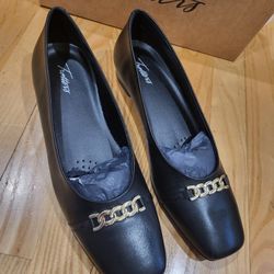 Trotters Women's Harmony Ballet Flat Slip-on Shoe, Black, Size 11 N (Narrow)