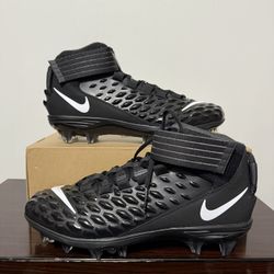 Nike Force Savage Pro 2 Men's Football Cleats Size 10.5 AH4000-002 Black / White