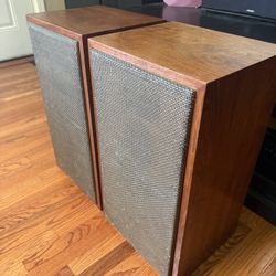 Vintage home audio speakers with upgraded speakers