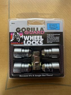 Gorilla Wheel Locks 12mm x 1.25 Acorn 4pk 61621