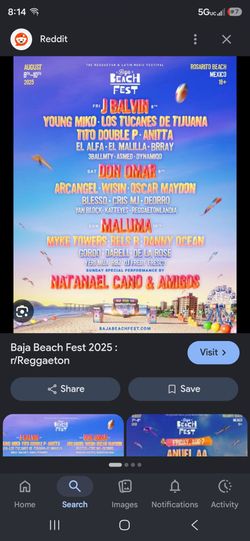 One baja beach fest general ticket