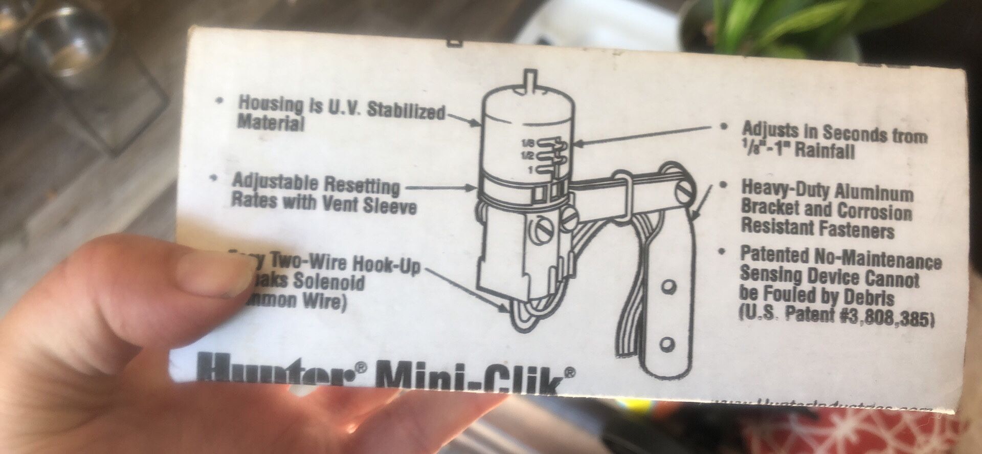 Rain sensor for sprinkler system brand new in box with directions