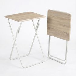 Open Box Homy Casa JOEY WOOD 2PCS A "18.9 x 14.96 x 25.98 in" Compact Student Desk Set for Home and Office