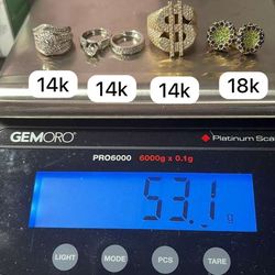 Natural Diamonds Scrap 14/18KT