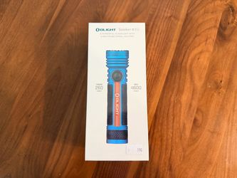 Olight Seeker 4 Pro Blue Limited Edition Flashlight – New Sealed – 4,600 Lumens