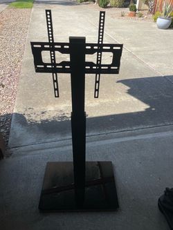 Black Floor TV Stand with Mount Bracket