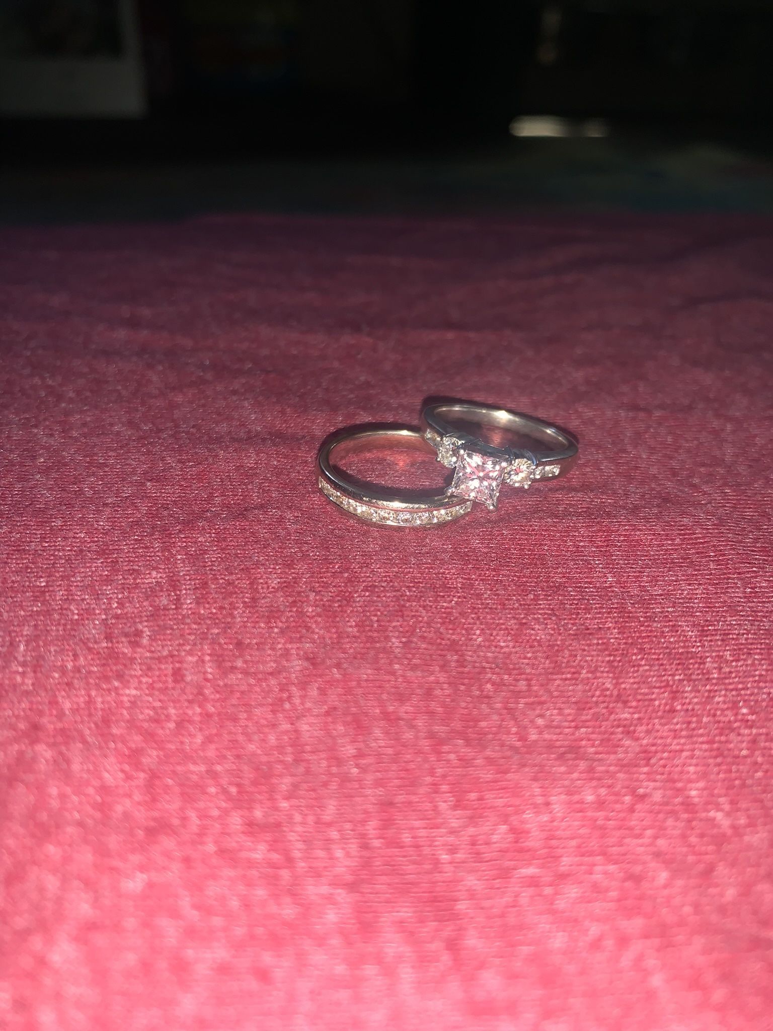 Wedding Ring and Band Set