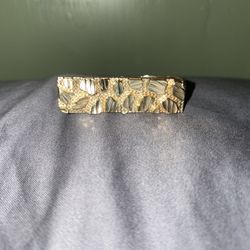 10k Gold Nugget 2 Finger Ring