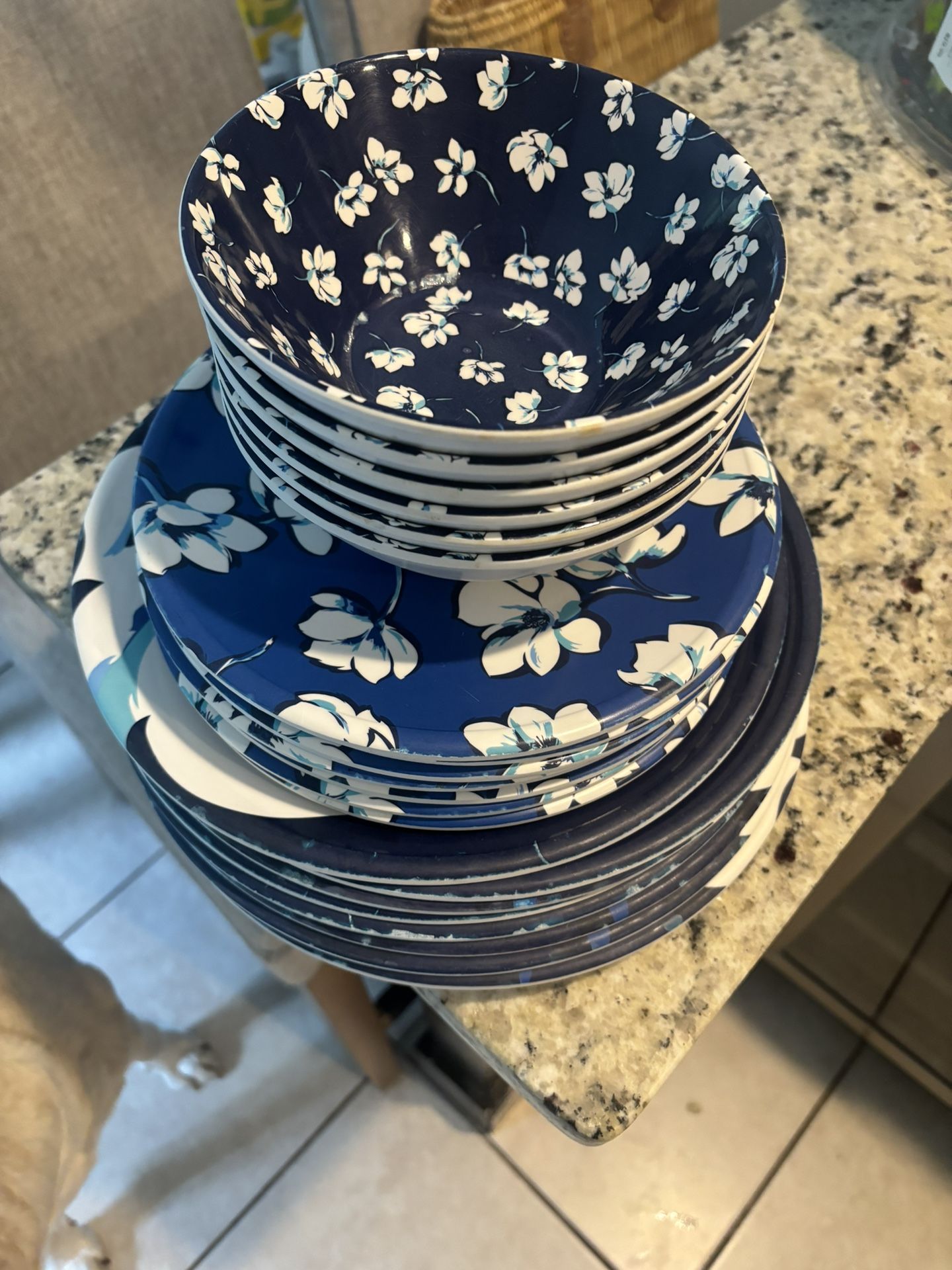 Crate And Barrel Melamine Set