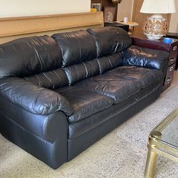 Free Couch - Black Faux Leather 