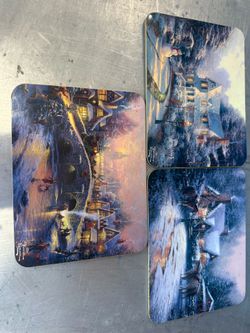 Set of three Thomas Kinkade wall hangers