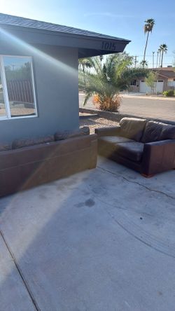 2 Brown Couches