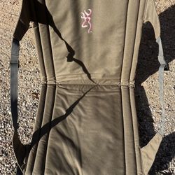 Browning Foldable Backpack Chair |Lightweight | Pink Logo | Like New