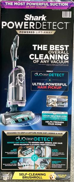 Shark POWERDETECT Upright Vacuum, Pet Friendly, Two Brushroll System, Powerful Suction, DuoClean Detect, Self-Cleaning Brushroll, Odor Neutralizer, AZ
