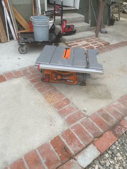 Ridged table saw good table. 10.     $150