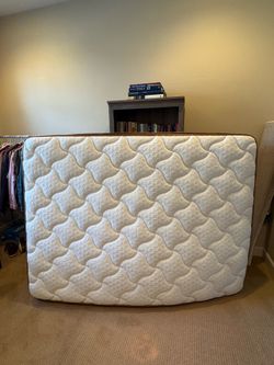 Queen Size Mattress And Bed Frame For Sale $300