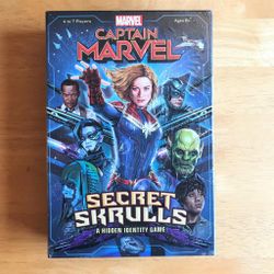 NIP Sealed Captain Marvel Secret Skrulls Game USAopoly 2019 4-7 Players Ages 8+