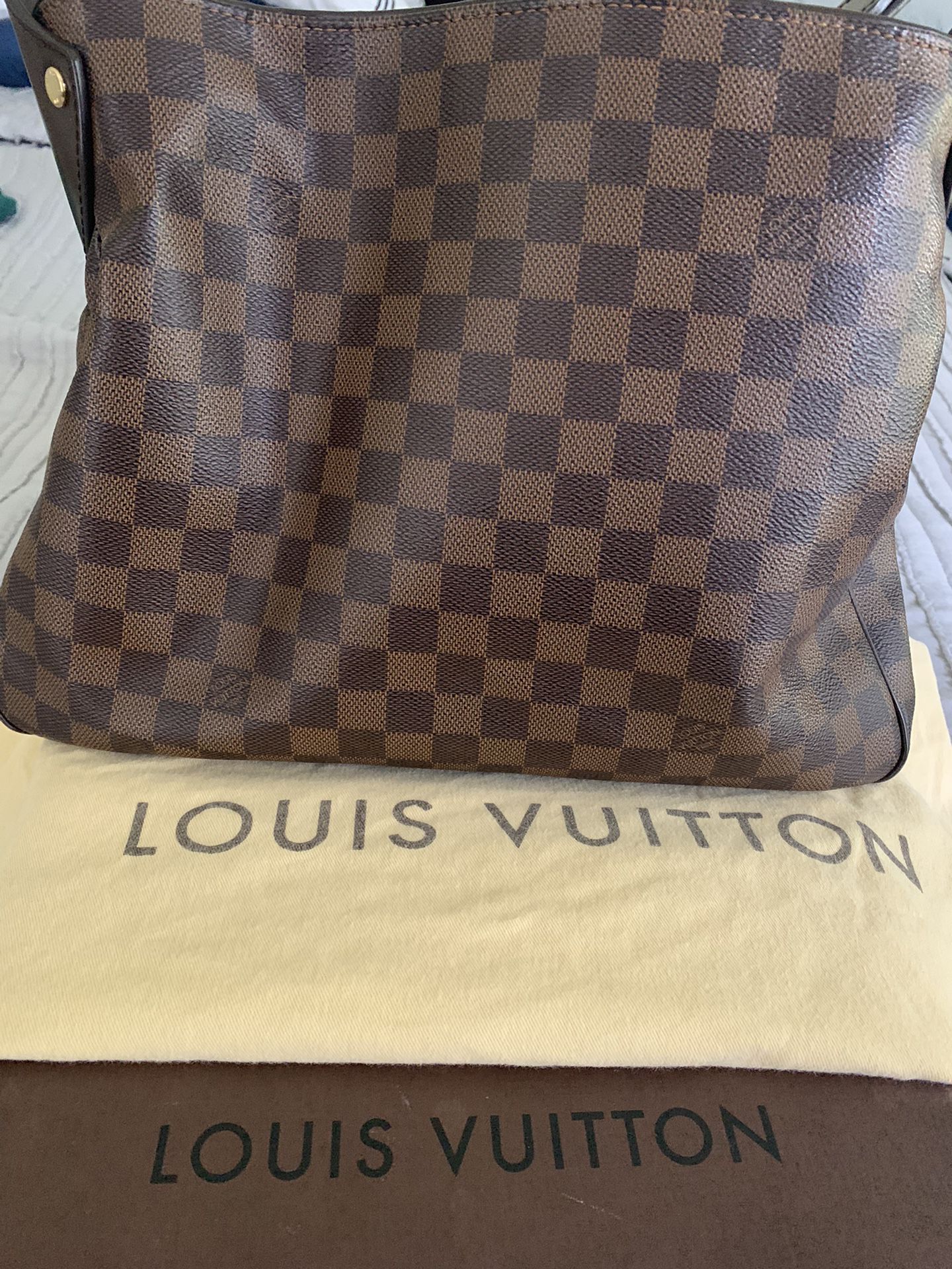 Authentic Louis Vuitton Reggia Damier Ebene Handbag - Limited