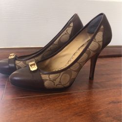 Coach Leather Heels Pumps Shoes