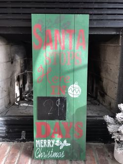 Christmas Countdown Sign
