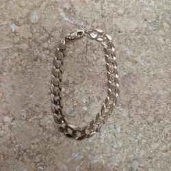10k Yellow Gold Cuban Link Bracelet 6.5"