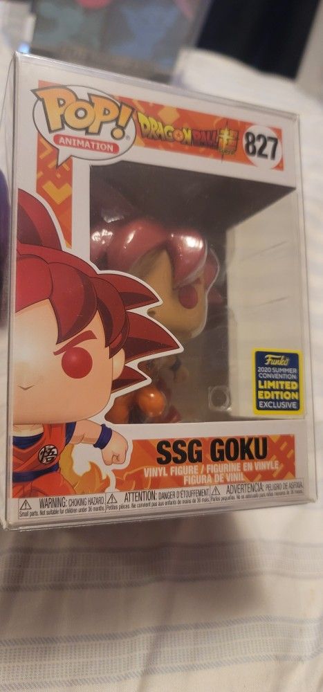 Funko pop goku red Dragon ball z #827