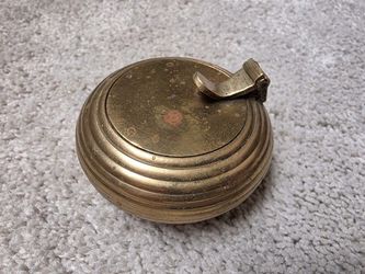 Vintage 1990s Hosley BS 89500 Brass Hinged Votive Candle Holder Made in India