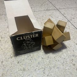 The beautiful cluster puzzle six piece wood