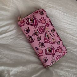 pink cheshire cat wallet 