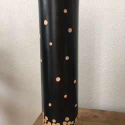 Nadeau wooden vase 14”hx4”d NEW
